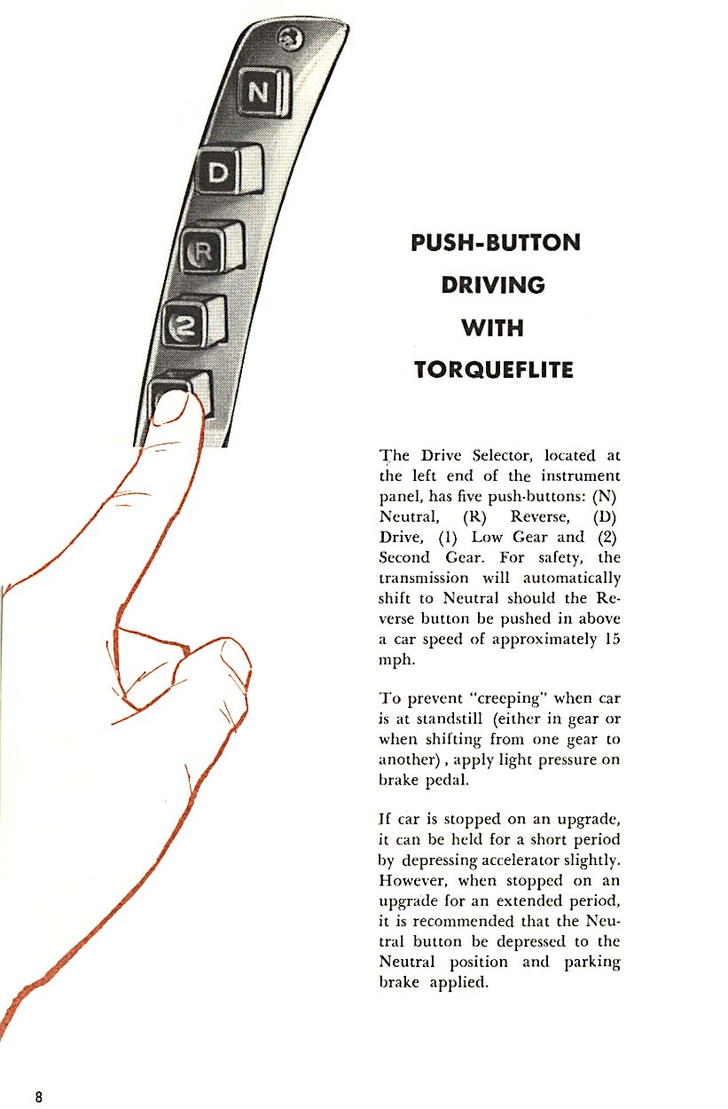 1958 Chrysler Imperial Owners Manual Page 16